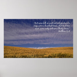 Colheita de Escrituras de Poster Inspiração