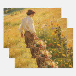 Colheita de Flores Silvestres Impressionista