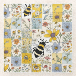 Colheita Floral de Abelhas em Blues e Amarelos