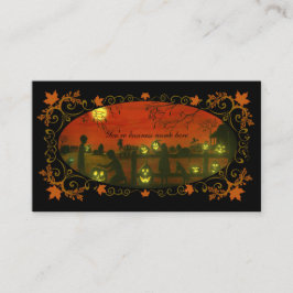 Colheita temático do Dia das Bruxas dos cartões de