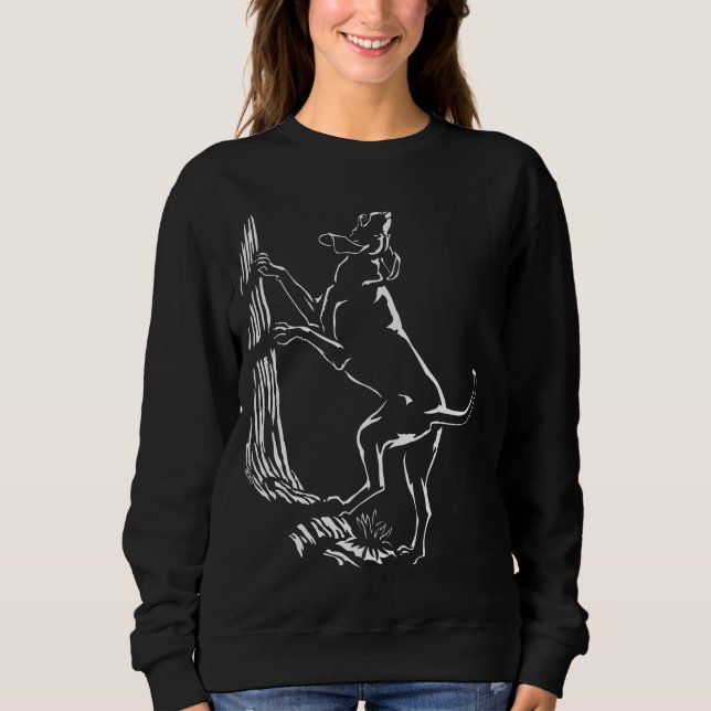 Colher Camiseta de cão Cachorro Coonhound (Frente)