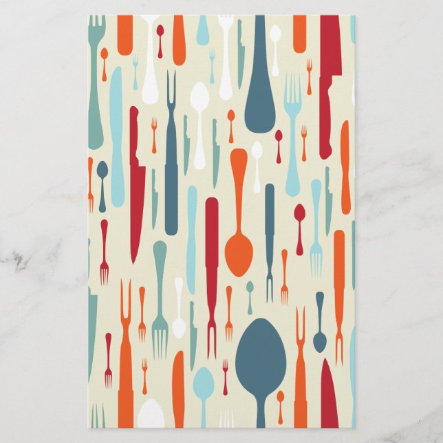 Colheres de Facas de Fornos de Abstrato fino (Frente)