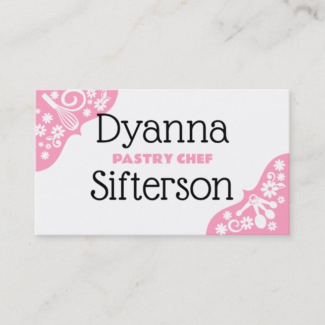 colheres-medida de uísque, padeiro, cartão de visi (Frente)