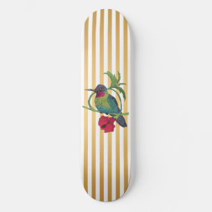 Colibri Bird Deck de Skate com Listras Douradas