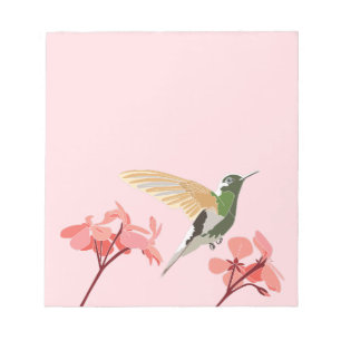 Colibri - bloco de notas cor-de-rosa