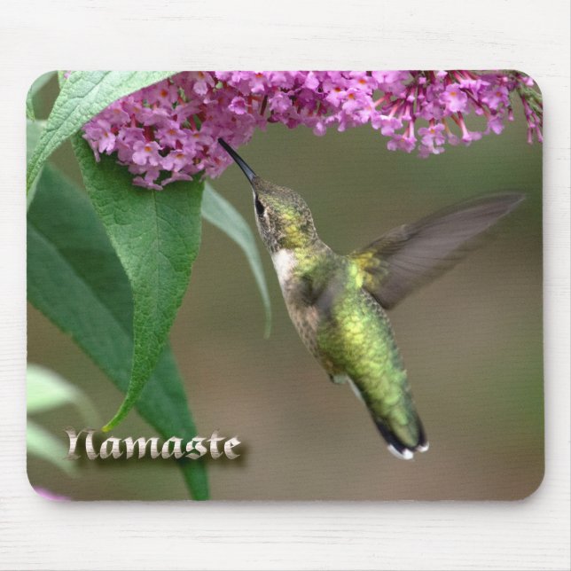 Colibri de néon mágico Mousepad da Rubi-garganta (Frente)