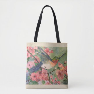 Colibri e bolsa das flores