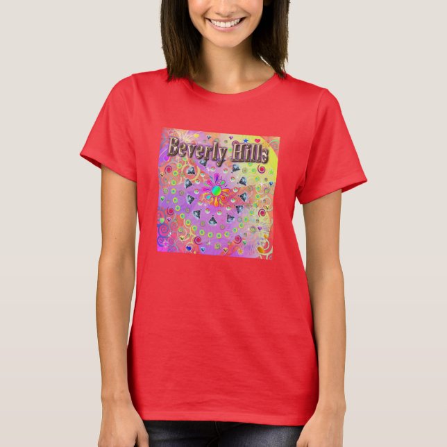 Colinas Beverly Lucky Ouro T-Shirt (Frente)