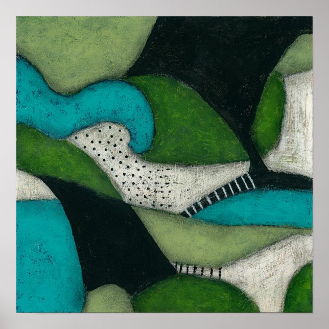 Colinas E Dales Poster Wall Art (Frente)