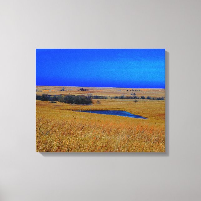 Colinas Flint do Kansas Canvas Print (Frente)