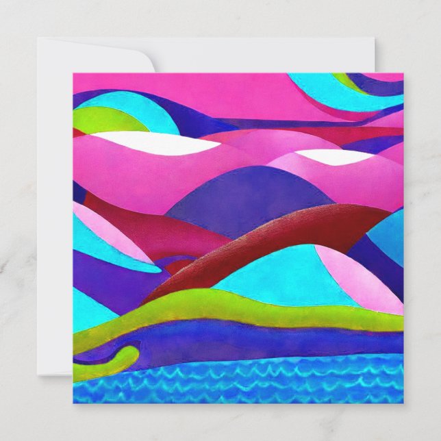 Colinas oceânicas coloridas (Frente)