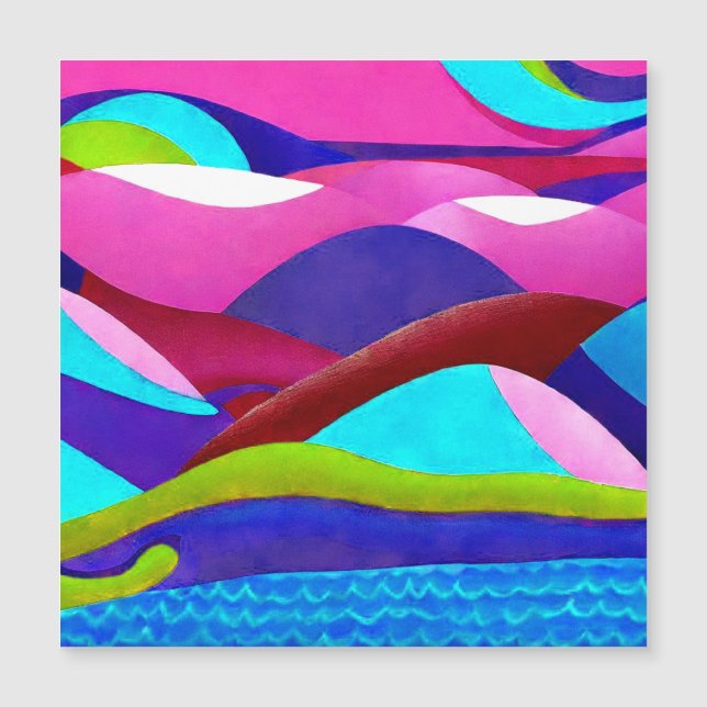 Colinas oceânicas coloridas (Frente)