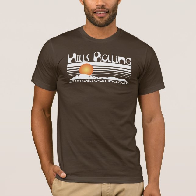 Colinas que rolam - t-shirt de Brown com design do (Frente)