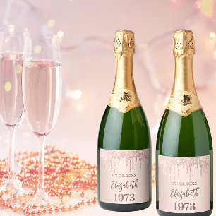 Colírio de ouro de rosa ano de festa de aniversári