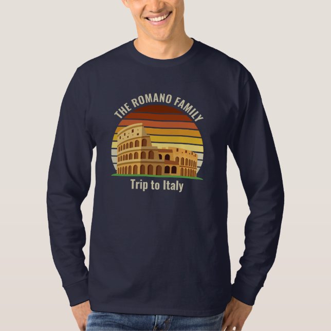 Coliseu de Roma Itália Viagem Camisa Manga Longa P (Frente)