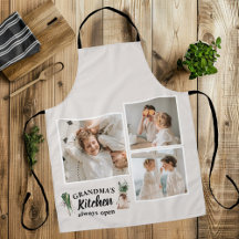 Collage Photo & Grandma Kitchen Está Sempre Aberta