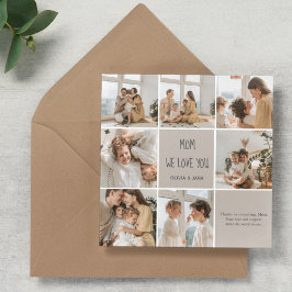 Collage Photo Mãe Nós Te Amos