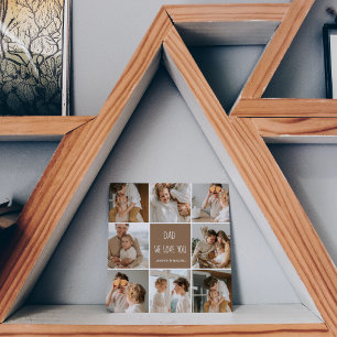 Collage Photo Pai We Love You Happy Dia de os pais