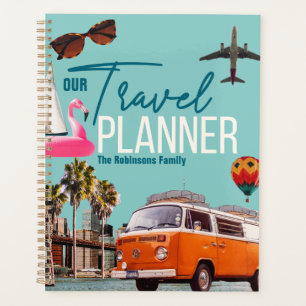 Collage Retro Chic - Planejador de Viagem personal