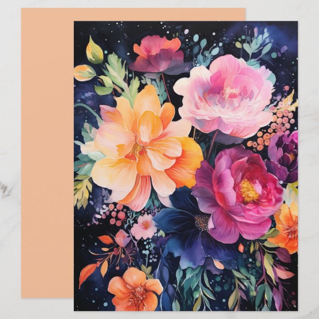 Collage Rosa Peoney (Frente/Verso)