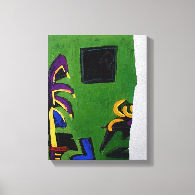 Collages Bruyants Artist's Book Green Room Canvas (Frente)