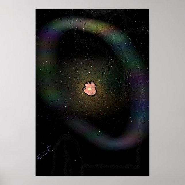 Collapsing Supernova, Expanding Shell Poster (Frente)