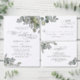 Convites Elegante Russo Eucalyptus Deixa Casamento Verde (Personalize a coleção deste criador independente.)