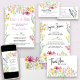 Convites Wildflower Meadow Bridal Brunch com a Noiva (Wildflower Meadow bridal shower invitations, signs etc - message me to create co-ordinating items)