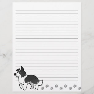 Collie de fronteira de desenho animado
