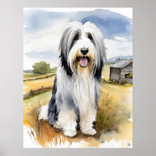 Collie-Dog Art Impressão