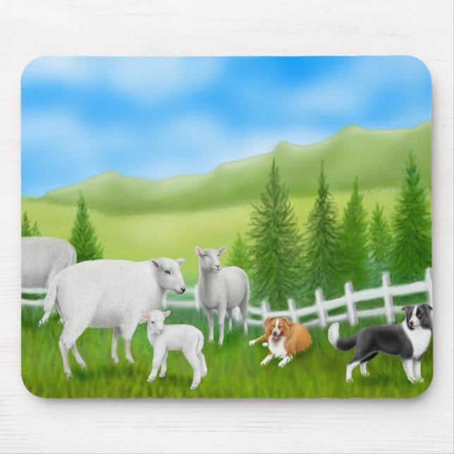 Collies de beira Mousepad (Frente)