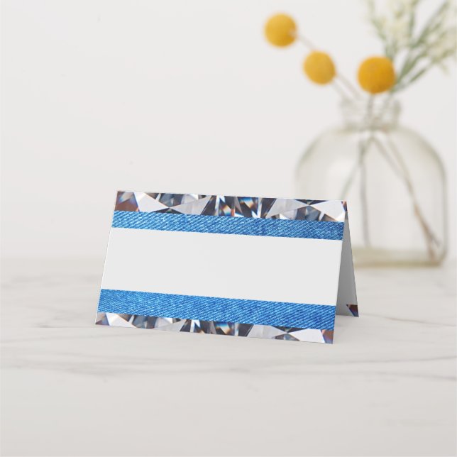 Colocar cartão para a coleção de denim e diamantes (Frente)
