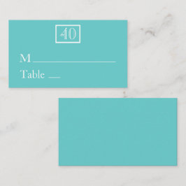 Colocar Cartões / Cartões de Nome - Aqua