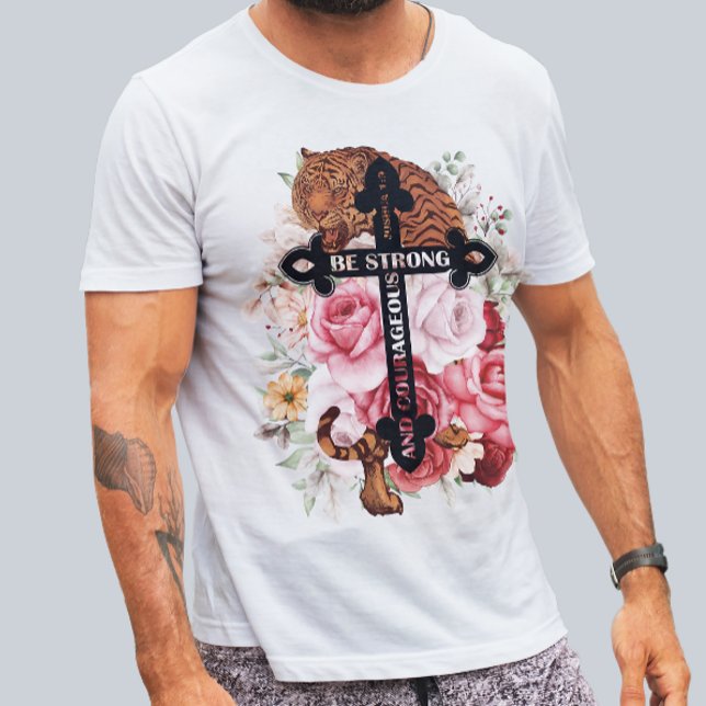 Coloful Tiger Seja Uma Camisa Forte E Corajosa (Criador carregado)