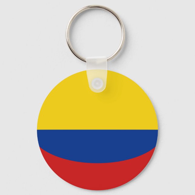 Colombia Fisheye Flag Chaveiro (Frente)