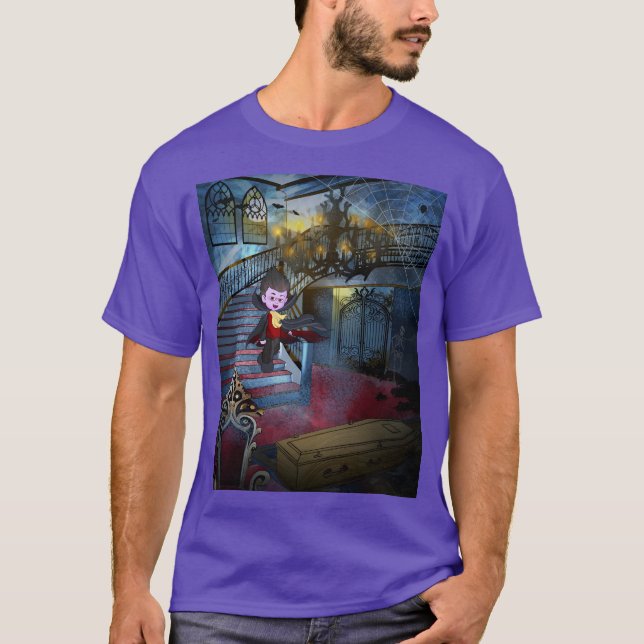 Coloque a diferença: Vladimir o Vampiro T-Shirt (Frente)