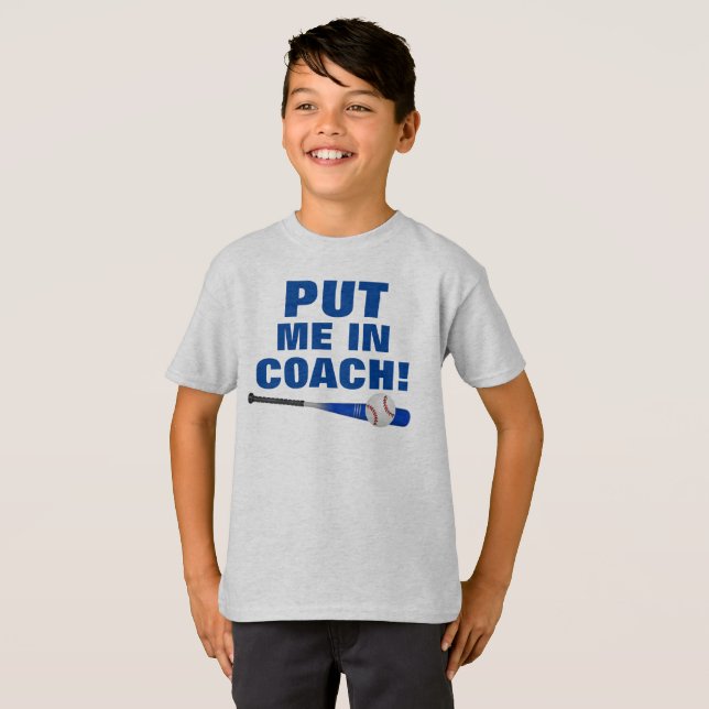 Coloque-me em camiseta Hanes TAGLESS® para criança (Frente Completa)