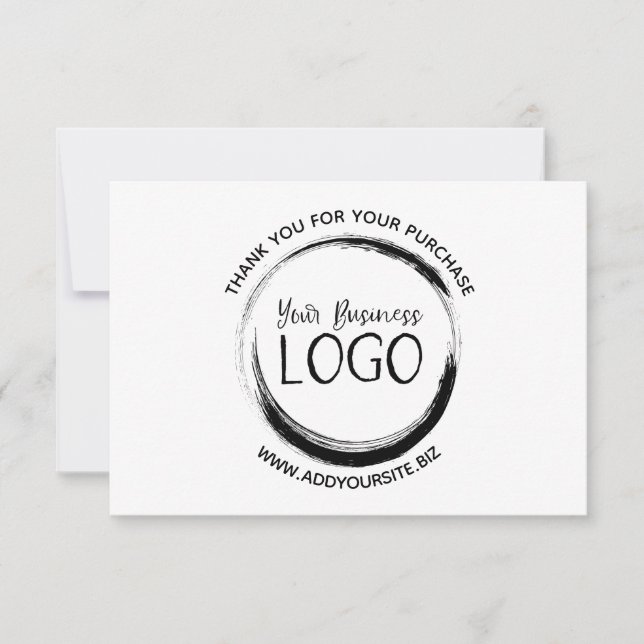 Coloque meu logotipo em um Cartões de agradeciment (Frente)