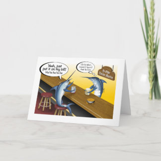 Coloque no meu cartão de saudação Bill Billfish