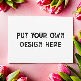 Coloque seu próprio cartão de instrução de design