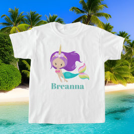 Coloque t-shirt de nome da Sereia