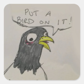 Coloque Um Pássaro Em Seu Adesivo
