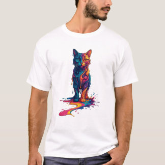 “Color Cat” T-shirt – Art and style