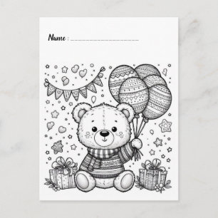 Color Me Panda Cartões de Atividades para Crianç