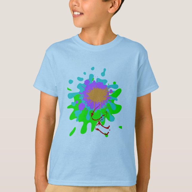 Color Splash Boys basic T-Shirt  (Frente)