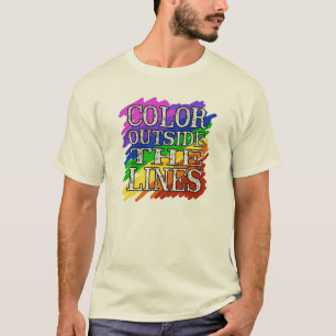 Colora fora das linhas t-shirt
