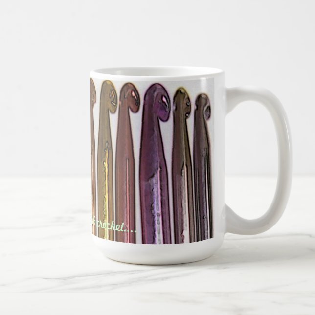 Colora meu mundo com caneca do Crochet (Direita)