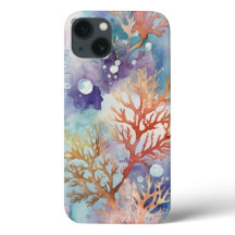 Coloração aquosa Colorida de Coral