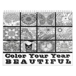 Coloração da Cor do Calendário no Ano