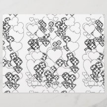 Coloração De Corações E Flores